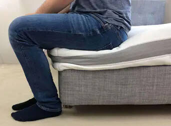 Ribeco TFK Einsinktest sitzend auf der Kante